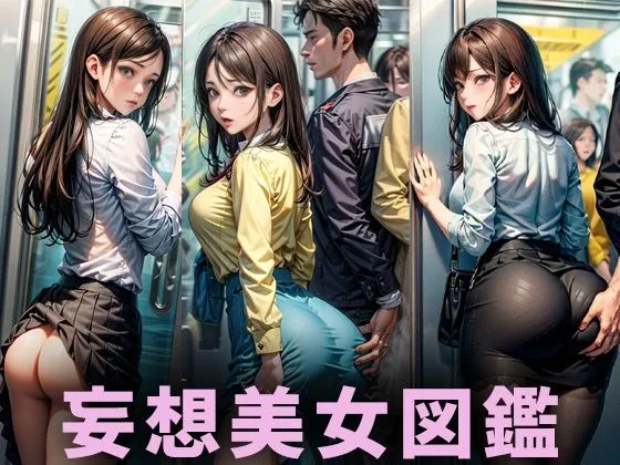 痴漢美女【妄想イラスト美女図鑑vol.88】