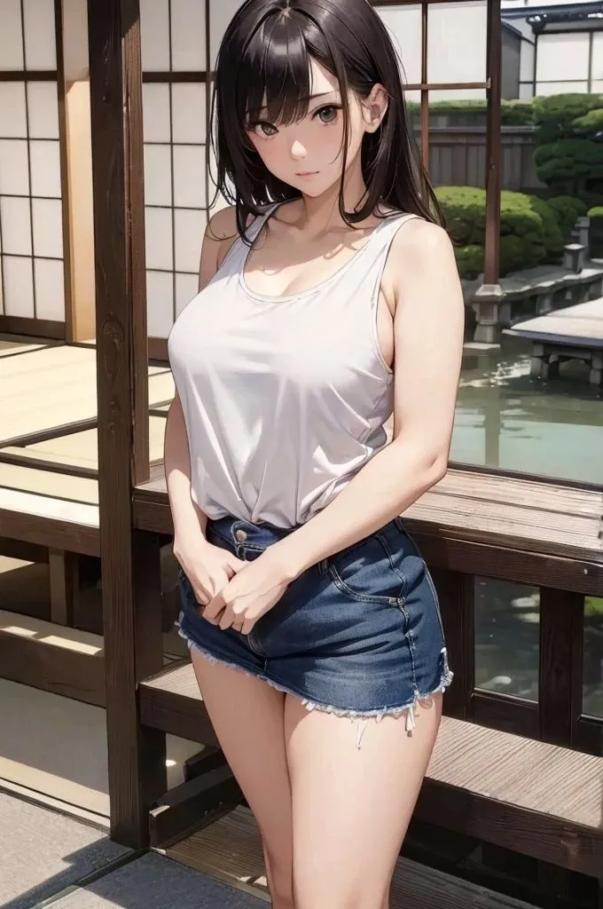 巨乳露出美女【妄想イラスト美女図鑑vol.89】