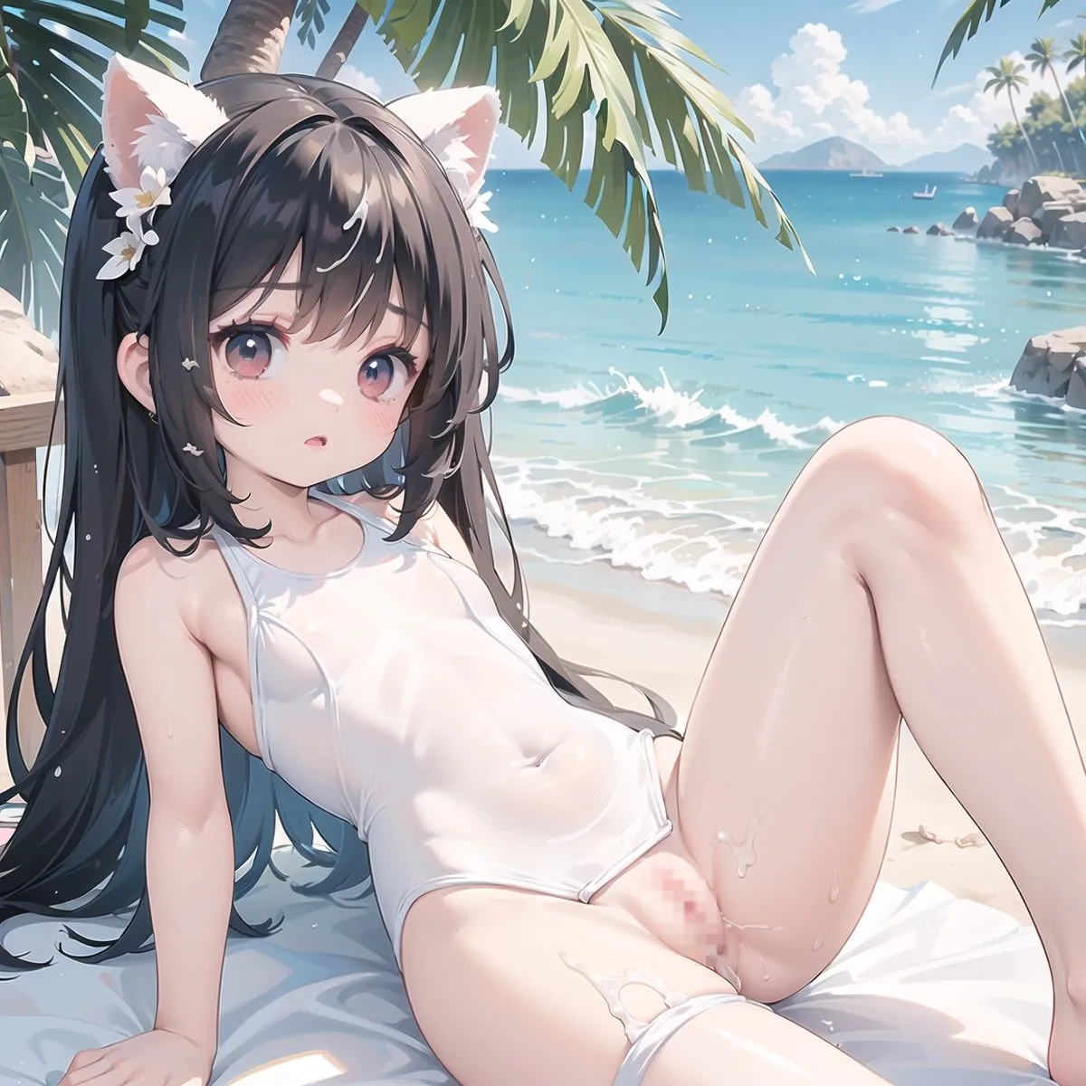 【たっぷり300枚】真夏のビーチで秘密の撮影会Part3