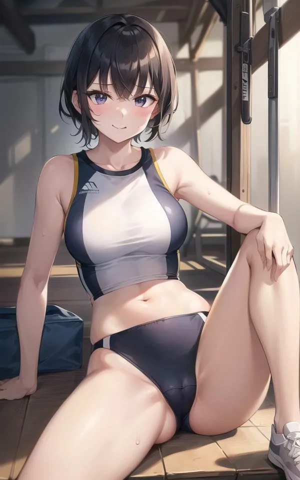 発情陸上女子の野外プレイ〜我慢できない痴女ちゃんがトラックでイキ乱れる！〜