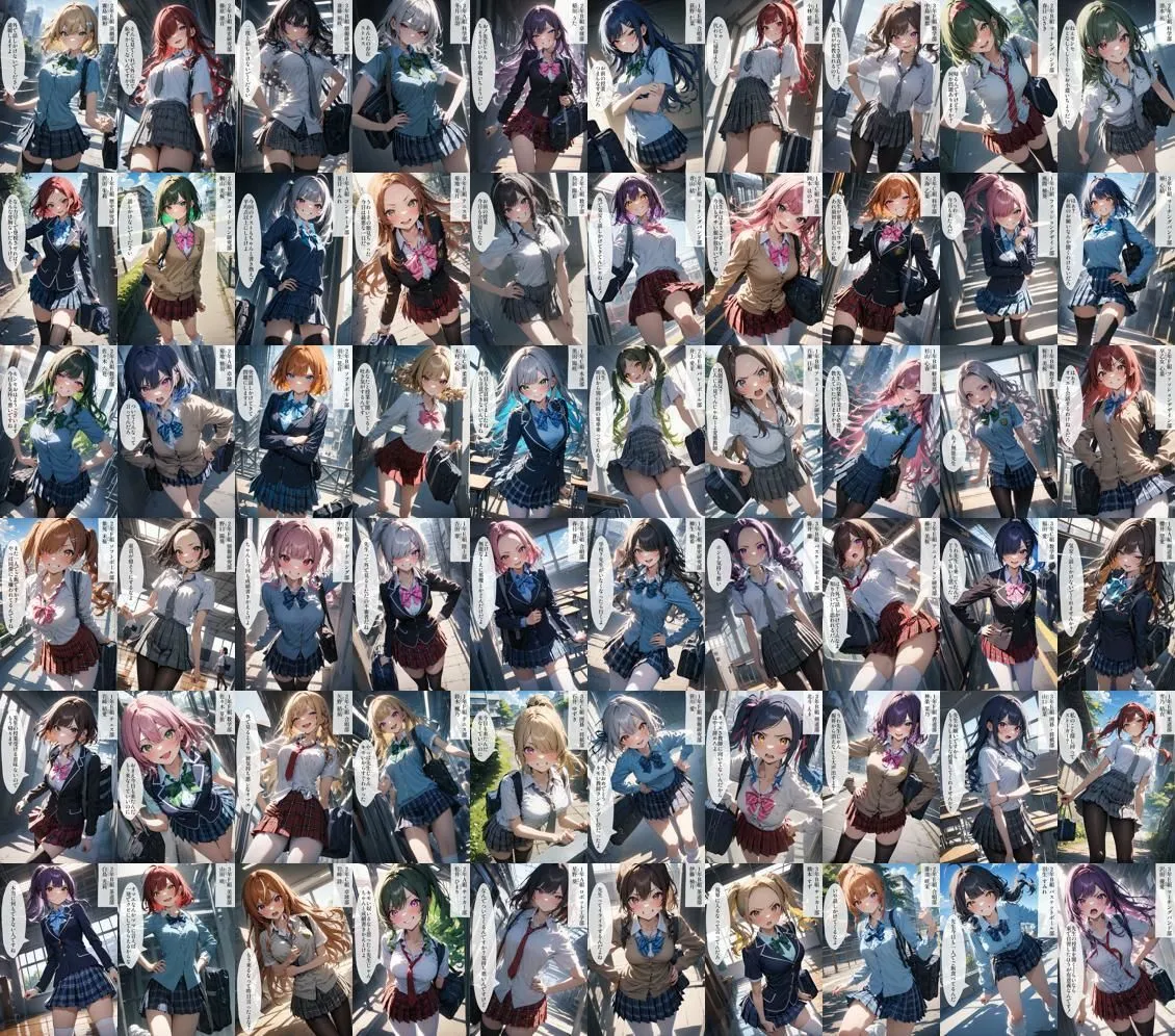 60キャラ なめた生徒に催眠教育的プレス