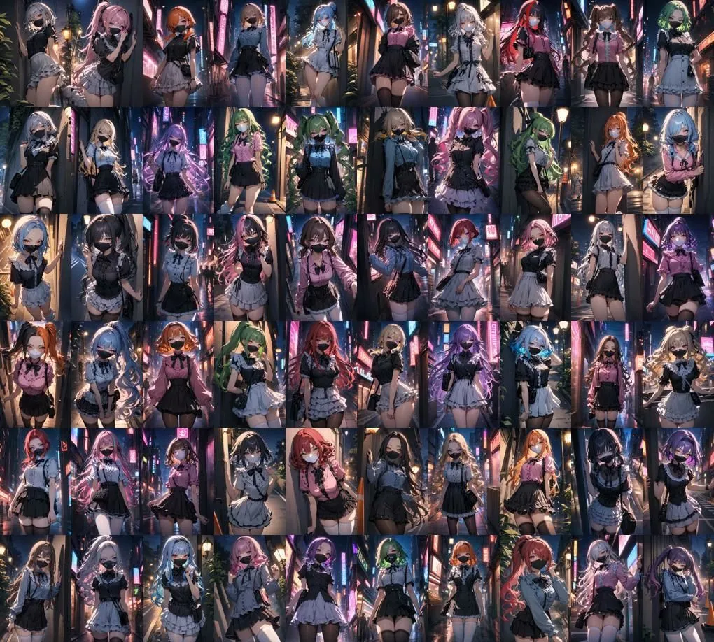 60キャラ 地雷系女子 量産型ファッション 即オチ2コマ