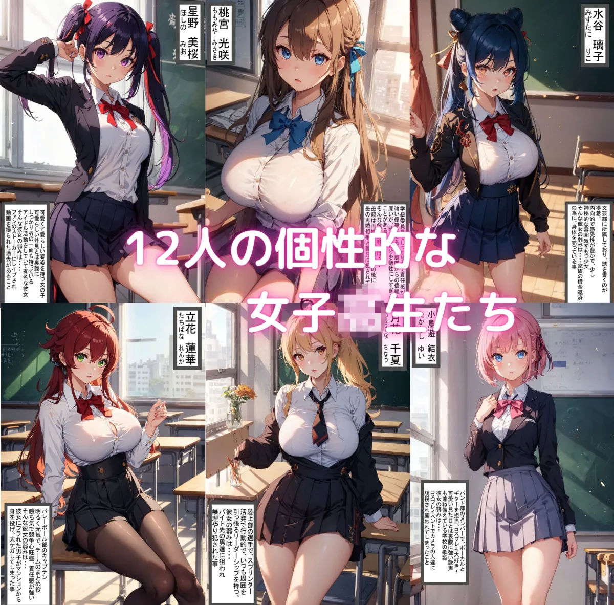 12人の訳アリ女子校生を犯す話 大集合編 ii【セリフ付き】