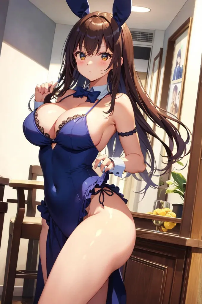 巨乳バニーガール美女【妄想イラスト美女図鑑vol.91】