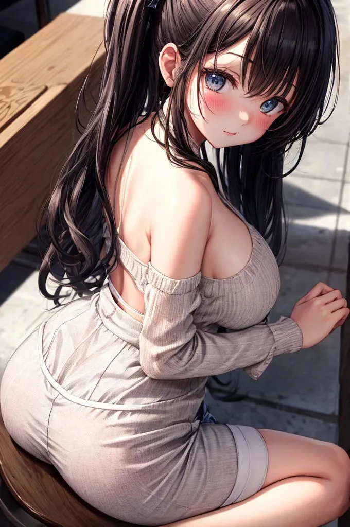 爆乳ふりむき美女【妄想イラスト美女図鑑vol.93】