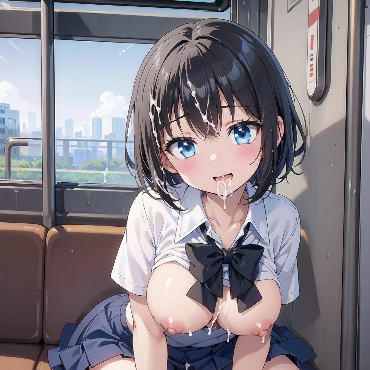 痴漢電車→排卵日の発情JKは めちゃくちゃエロい2