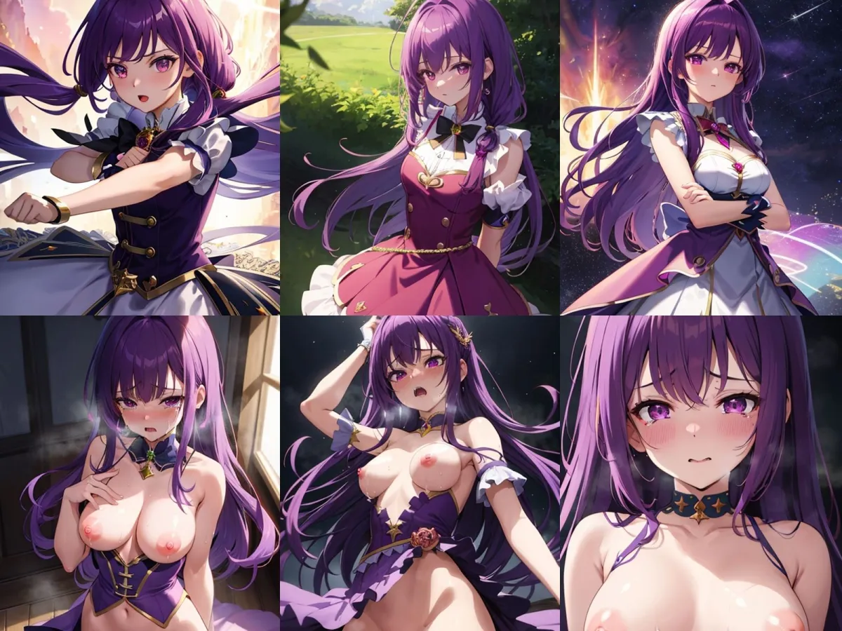 紫髪魔法少女を中出しセックスで快楽墜ちさせてみた