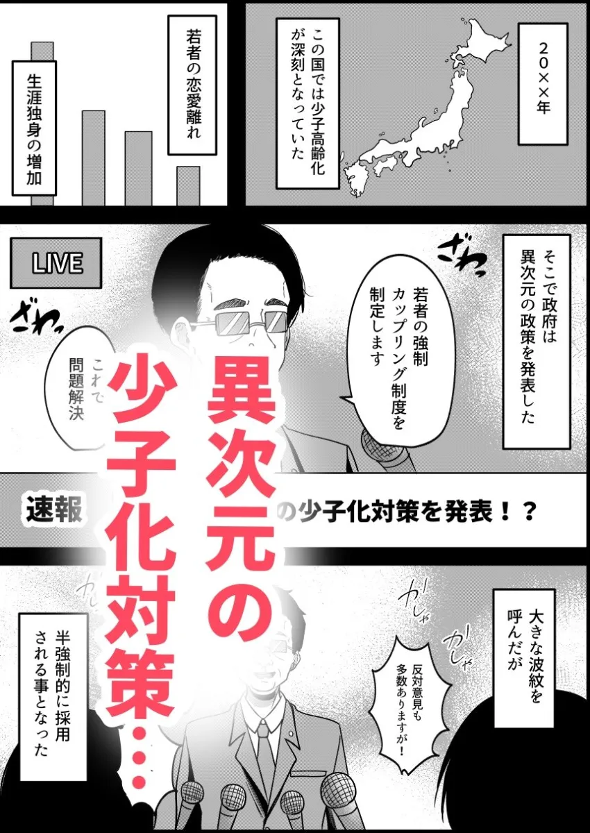 強制カップリング少子化対策法