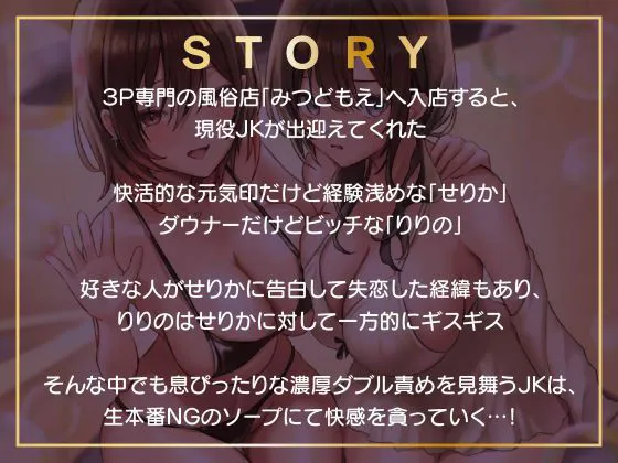 即ハメ風俗みつどもえ〜現役JK×2による淫乱ソープランド〜