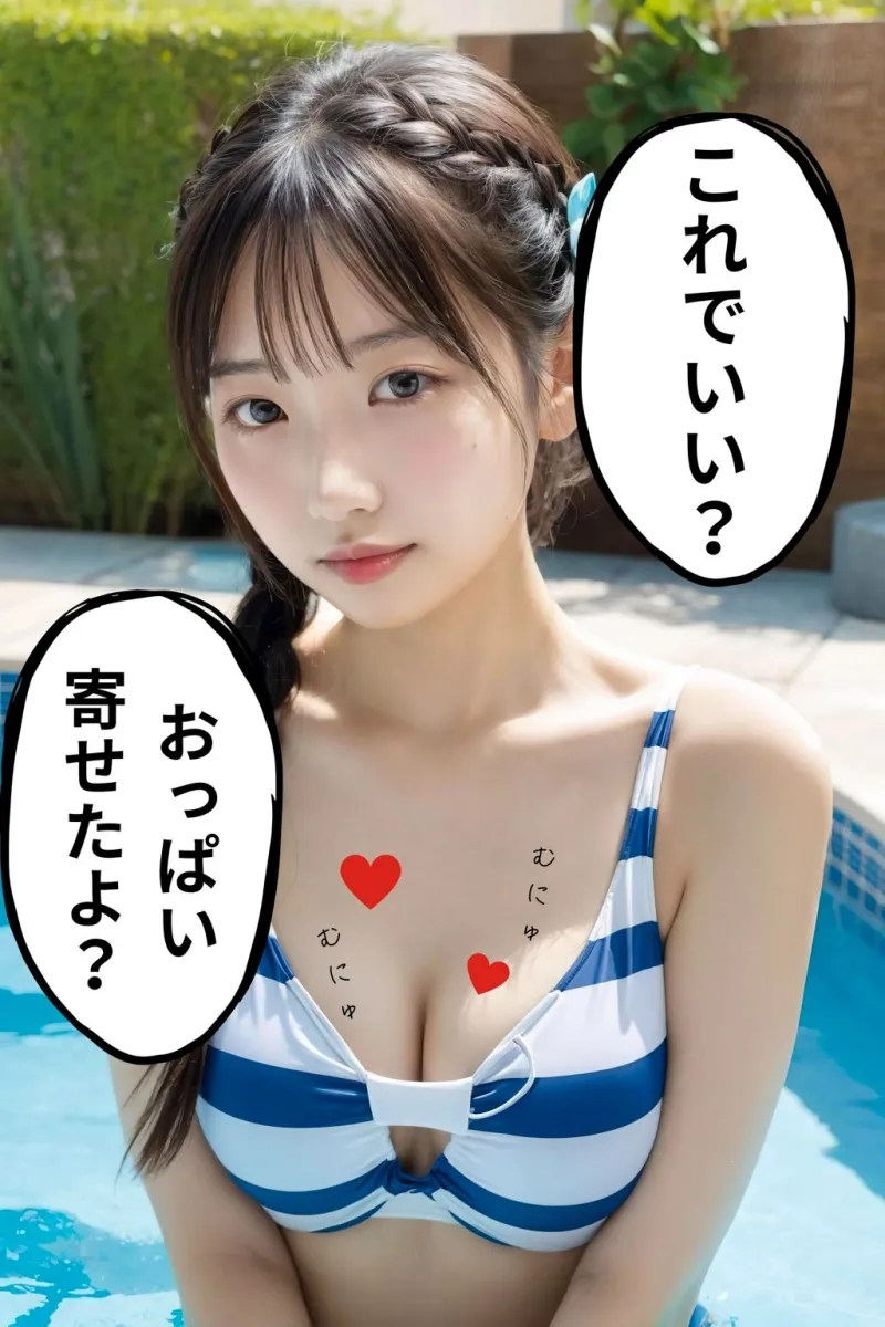 プール美女が可愛すぎる！！【4K高画質】