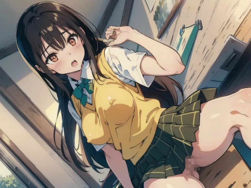 【とらぶる学園】古手川唯の ハレンチ校内露出・どこでもオナニー編