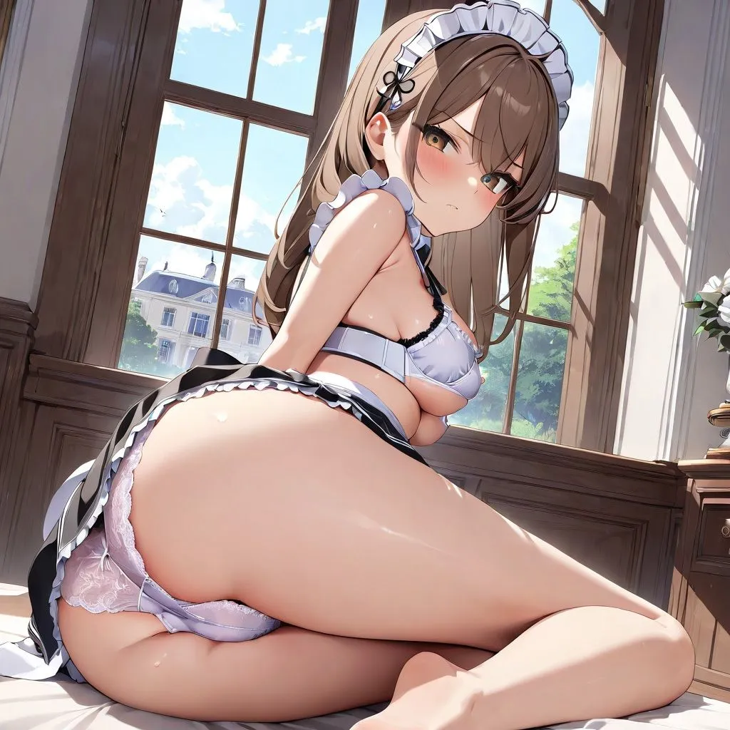 ウチのメイドか下着を見せたがって困るんだけど・・・3