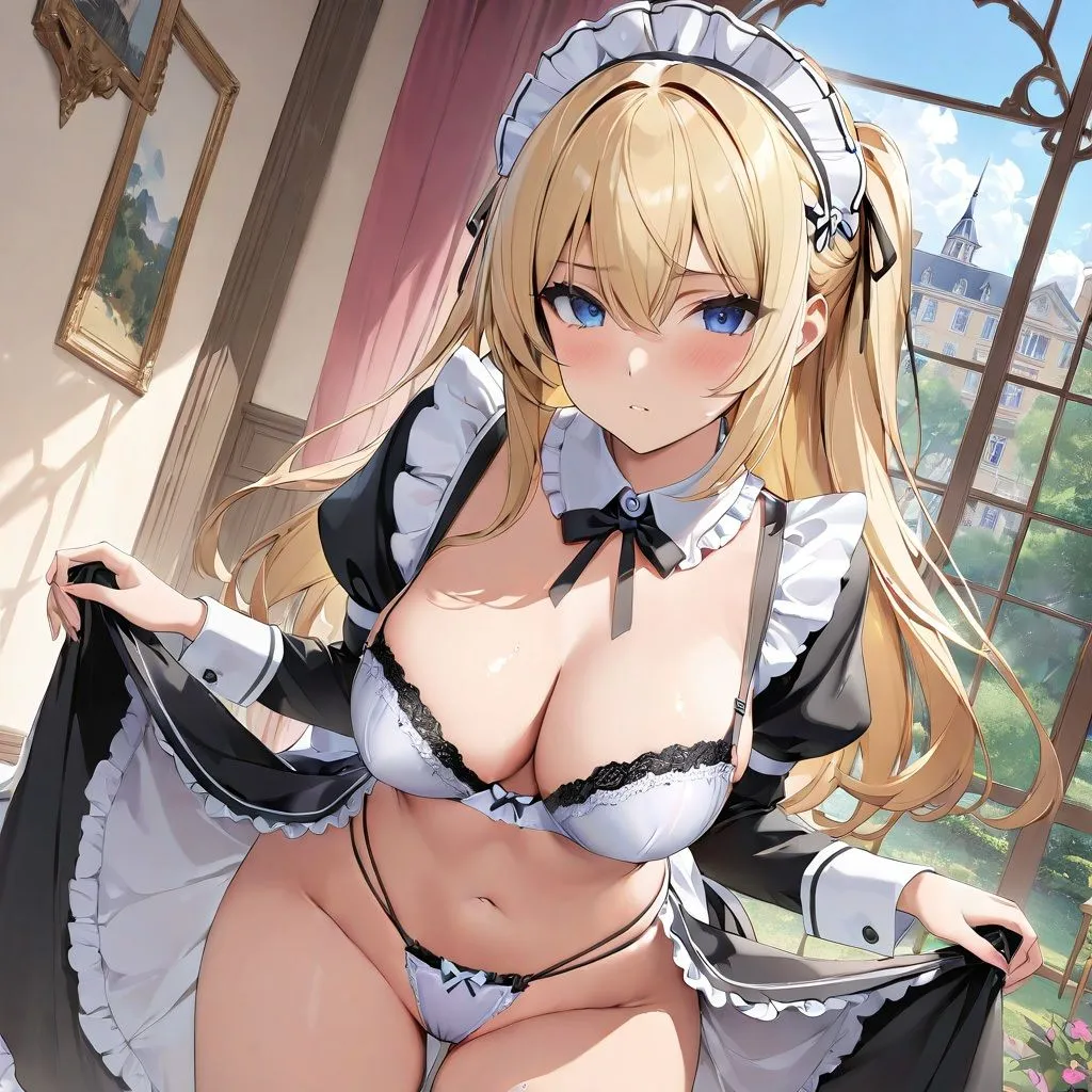 ウチのメイドか下着を見せたがって困るんだけど・・・3