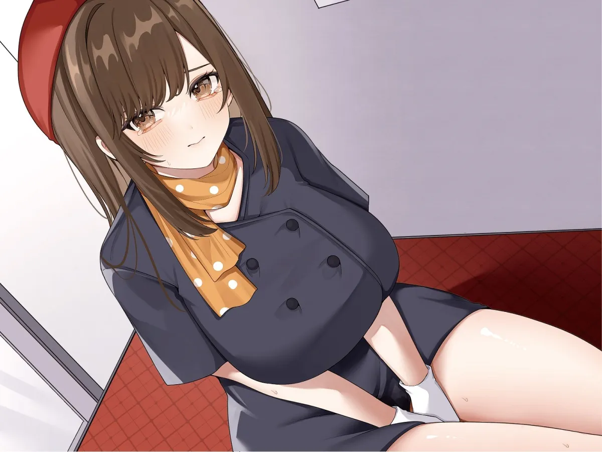 清楚な巨乳エレベーターガールが閉じ込められておしがま発情〜放尿見られて興奮濡れおまんこ搾り取りえっち〜