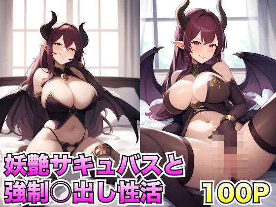 妖艶サキュバスと強制中出し性活