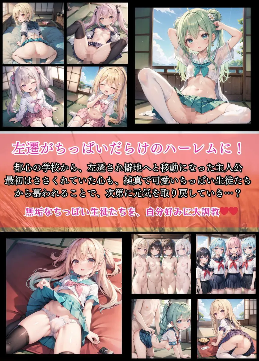 田舎でちっぱい！ハーレム性活2【豪華CG250枚収録】