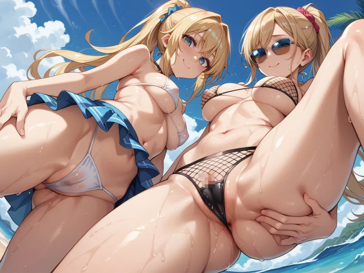 水着美女のHな誘惑