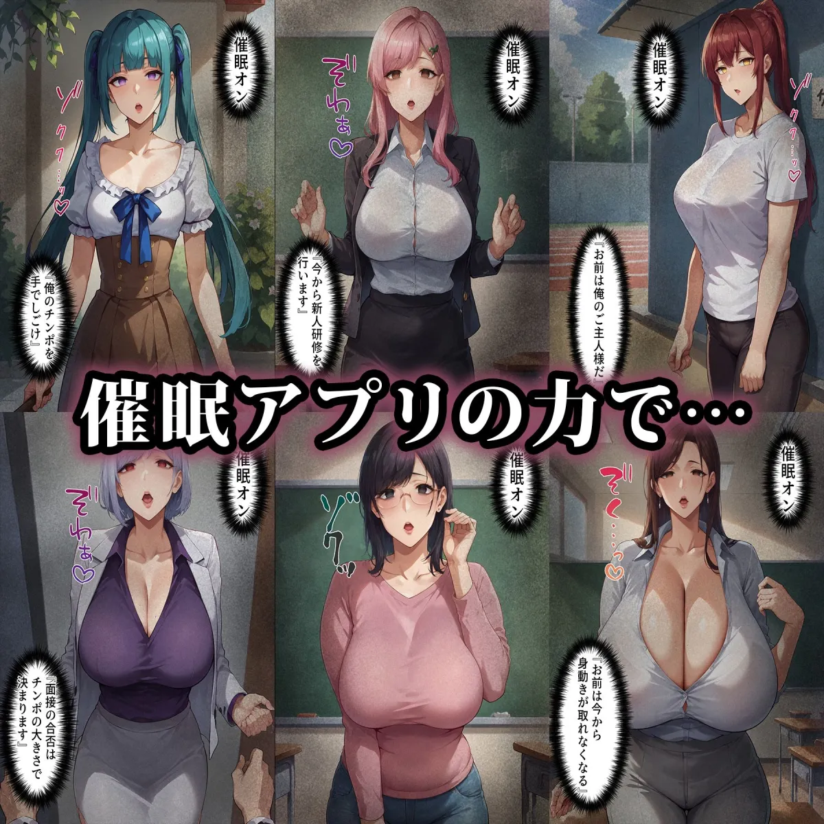 催眠おじさんに支配された女達〜女教師編
