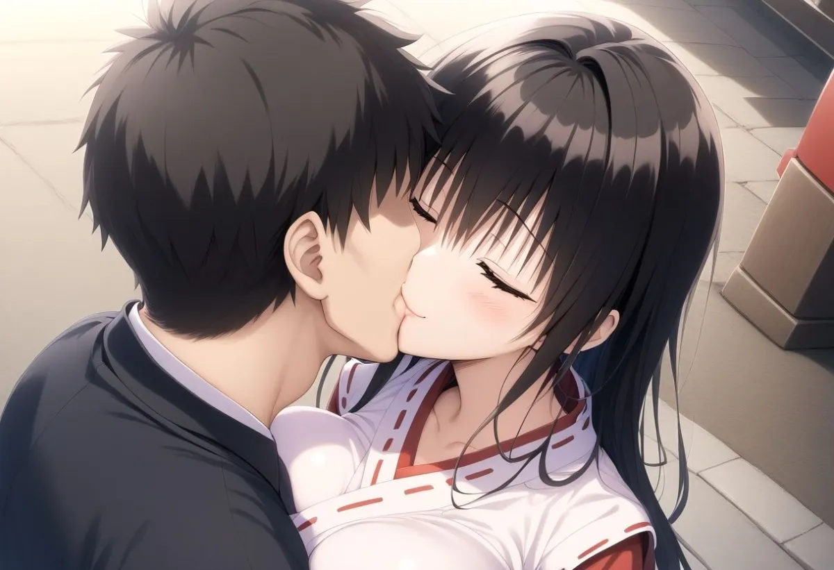 古手川唯 巫女衣装神社エッチ