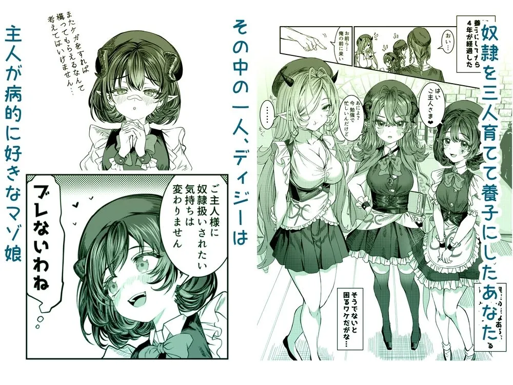 奴隷を調教してハーレム作る2〜育てた奴隷の一人と純愛マゾ奴隷プレイする話〜