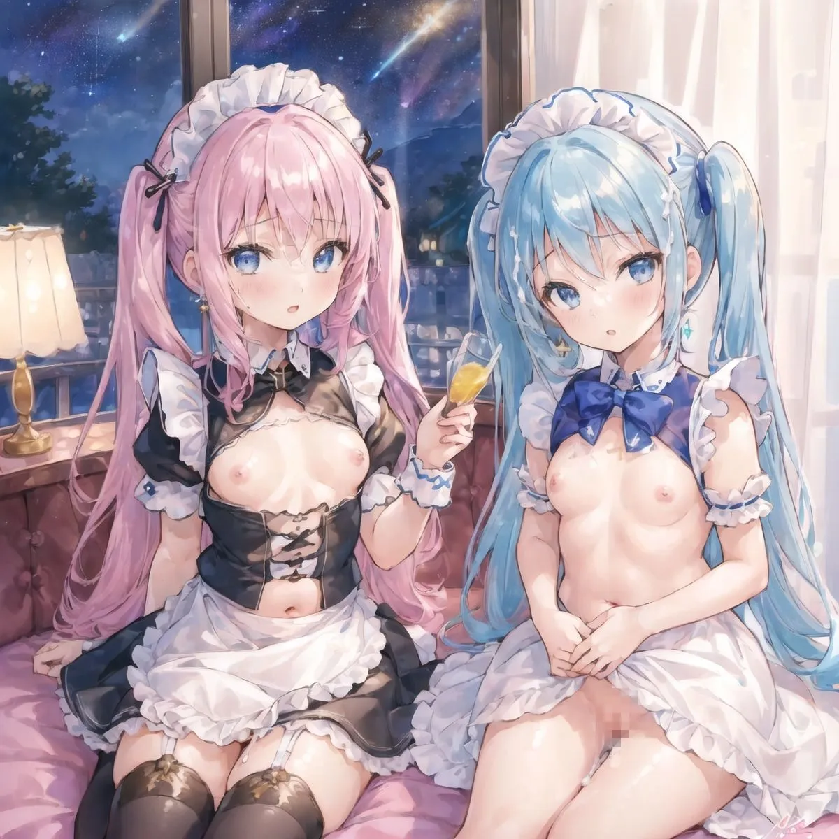 【vol6】夜空が綺麗な日に夜這いしにくるつるぺたメイド