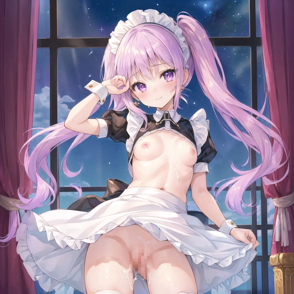 【vol11】夜空が綺麗な日に夜這いしにくるつるぺたメイド