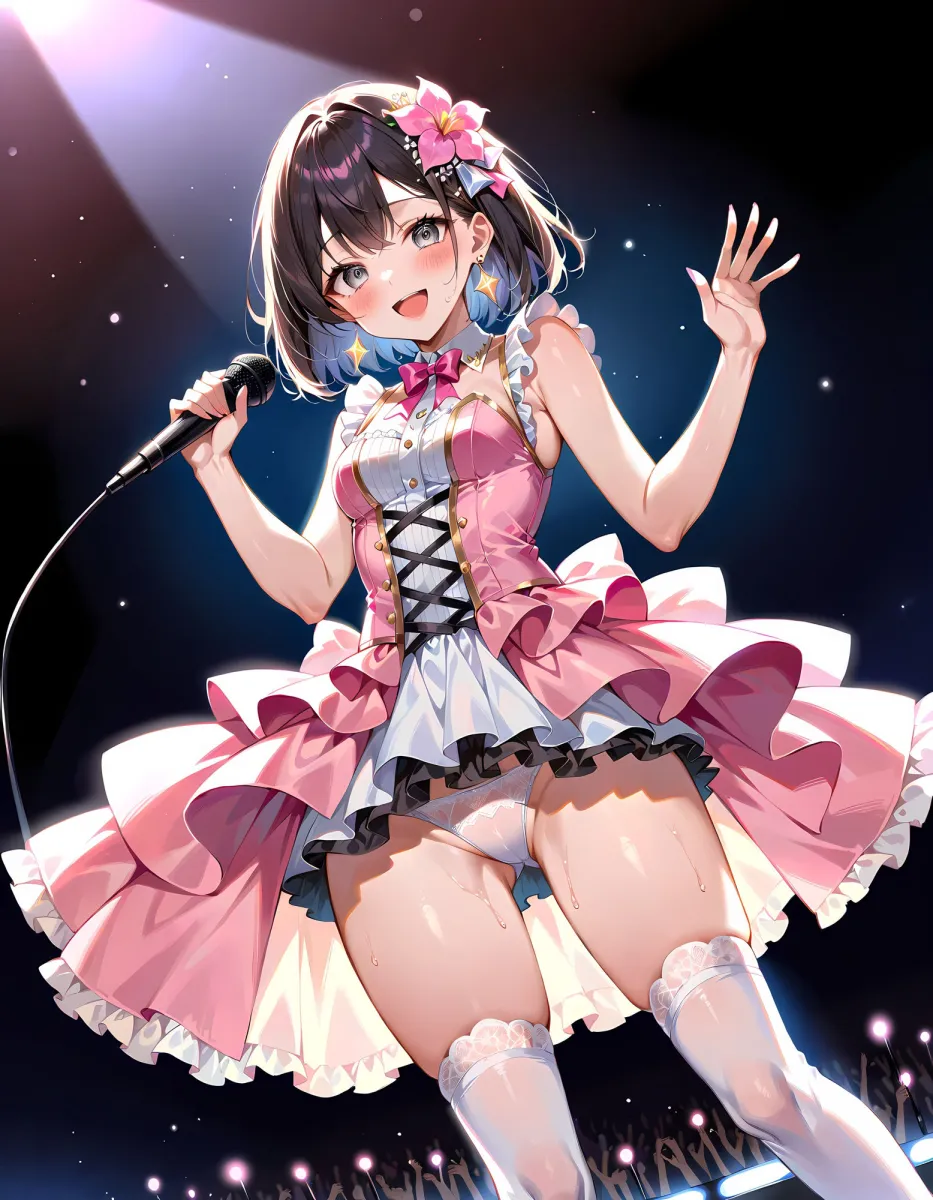 イマイチ売れないアイドルグループが、Pにそそのかされて枕営業するCG集XL