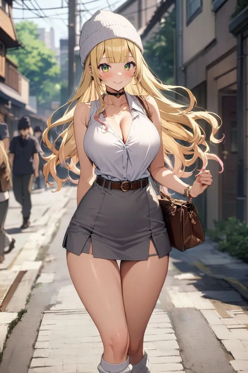 60キャラ 私服→ナース服 即オチ2コマ