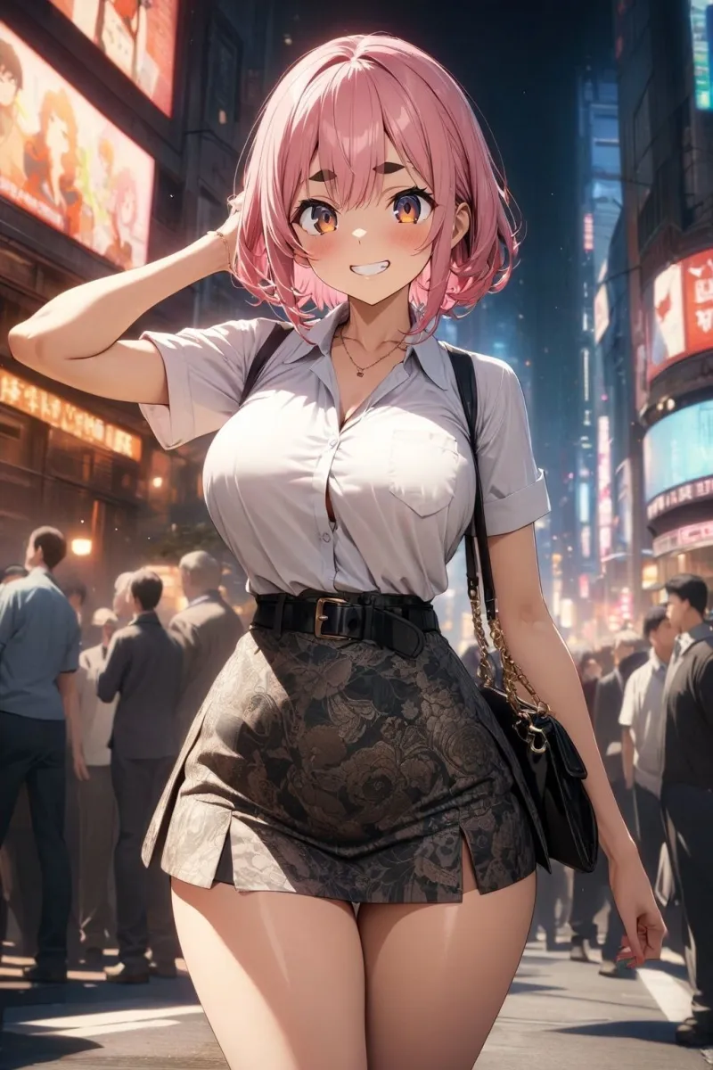 60キャラ 私服→ナース服 即オチ2コマ