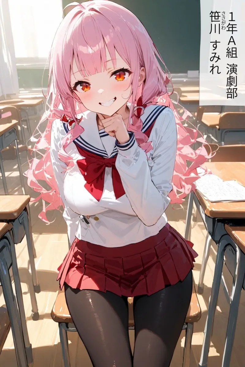 60キャラ セーラー服 即オチ2コマ