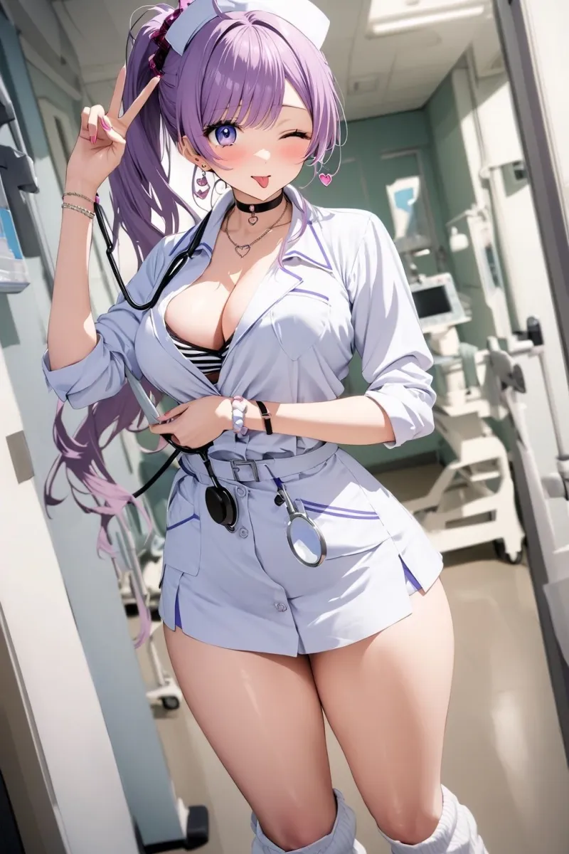 60キャラ ギャルナース 即オチ2コマ