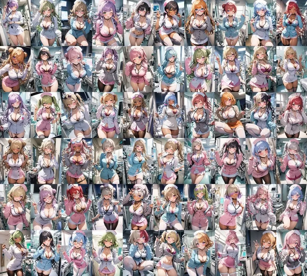 60キャラ ギャルナース 即オチ2コマ