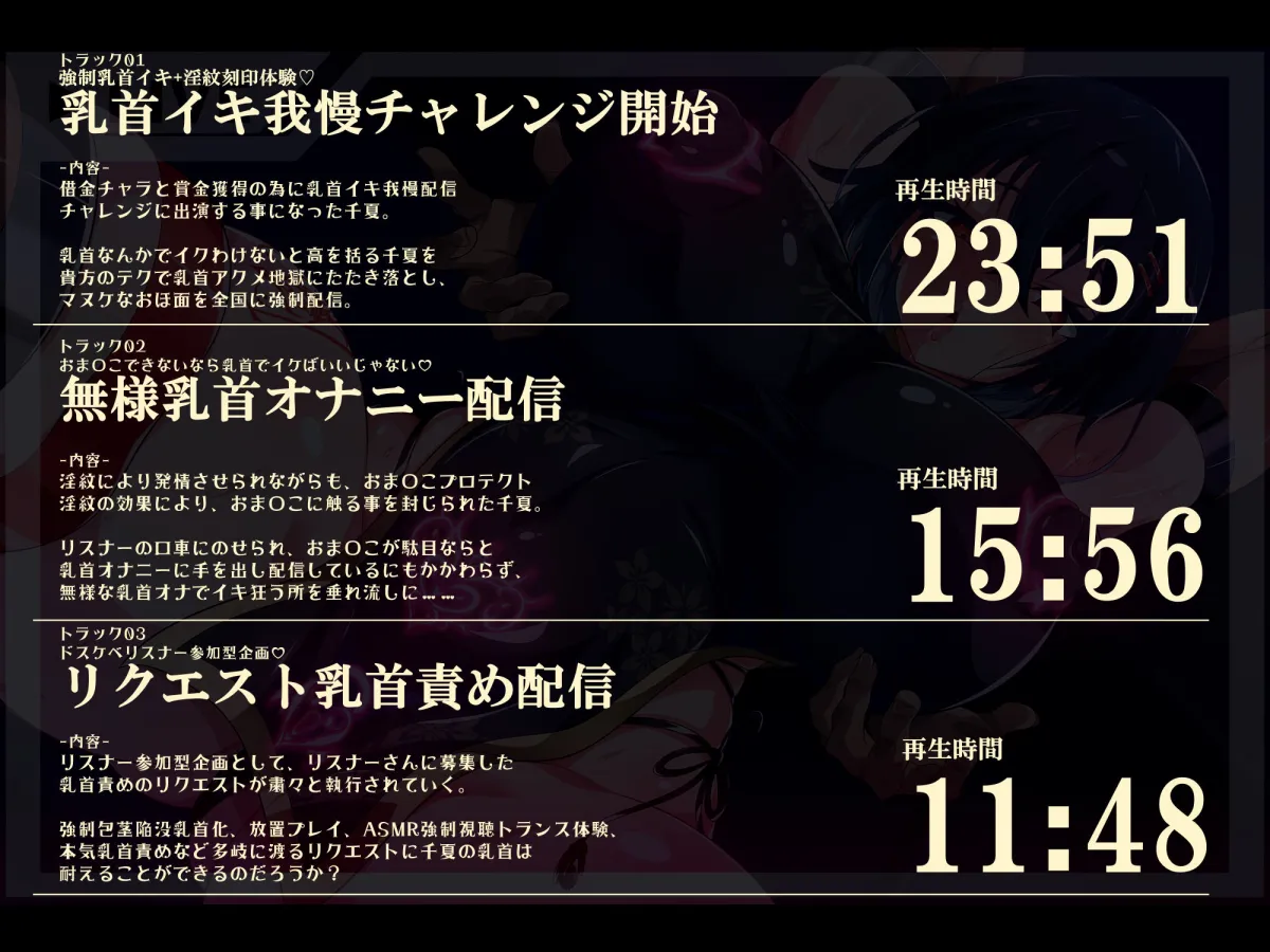 【おほ声/無様】6666回乳首アクメ達成で人生終了！ 乳首イキ我慢配信チャレンジ ―無様乳首奴隷に堕ちる借金少女―