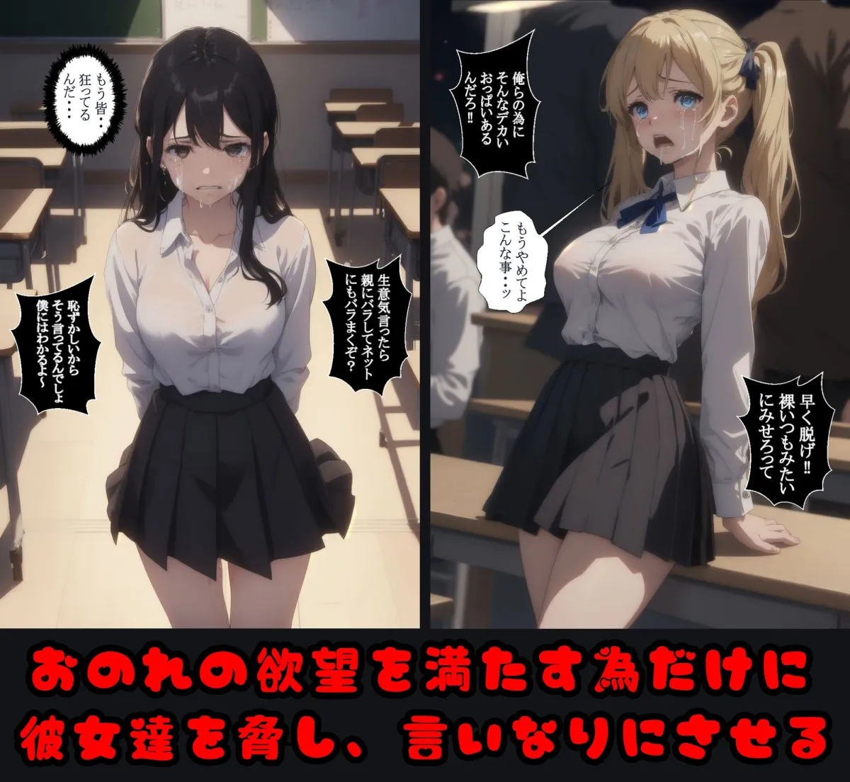 お前ら俺らの肉便器 レイプ学園 学校の男子達の欲望のままに