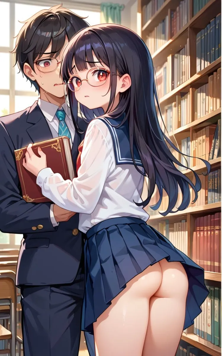 放課後にいつも一人で図書室にいる生徒会長と二人だけの秘密の関係