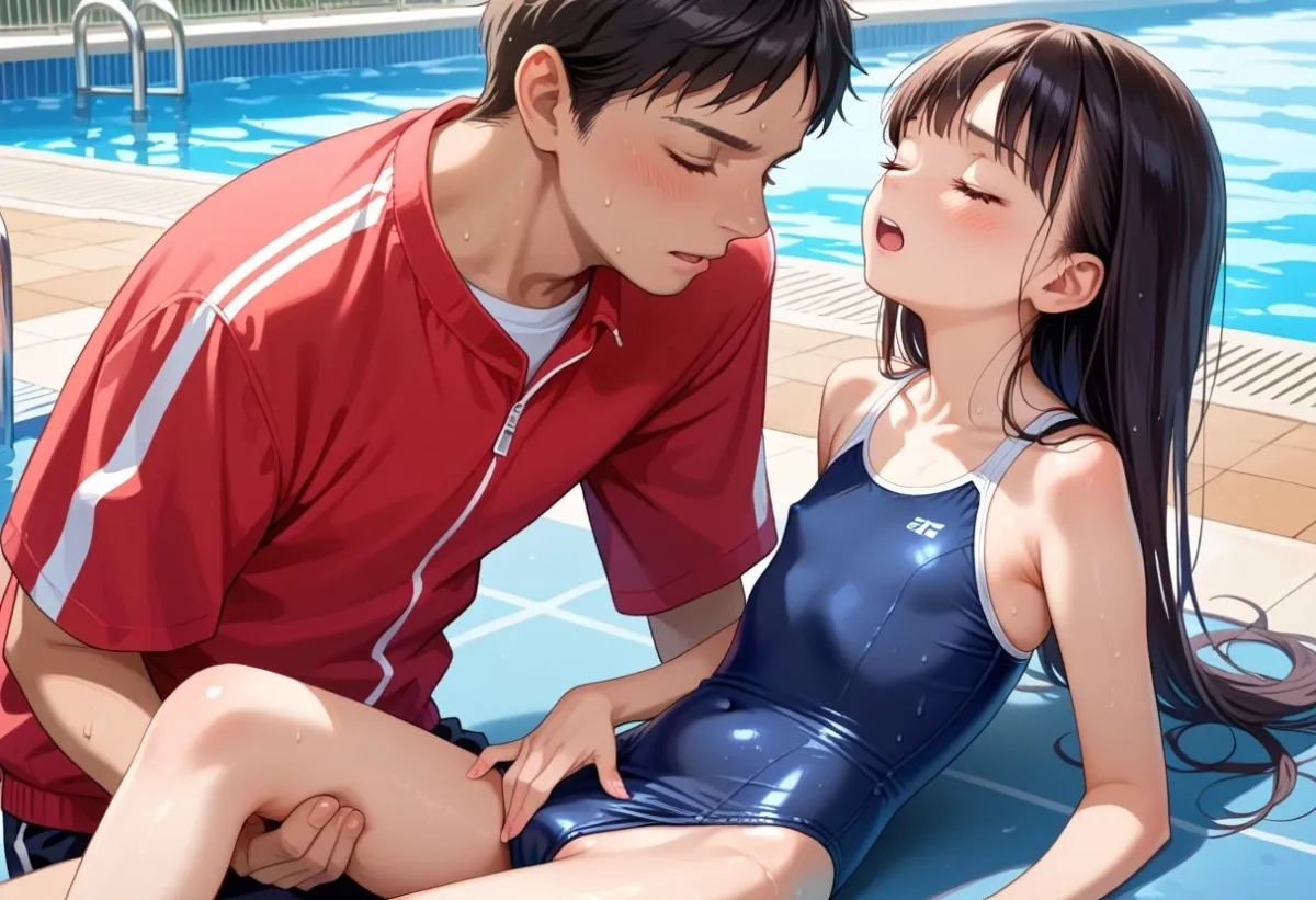 スク水でエッチデビュー