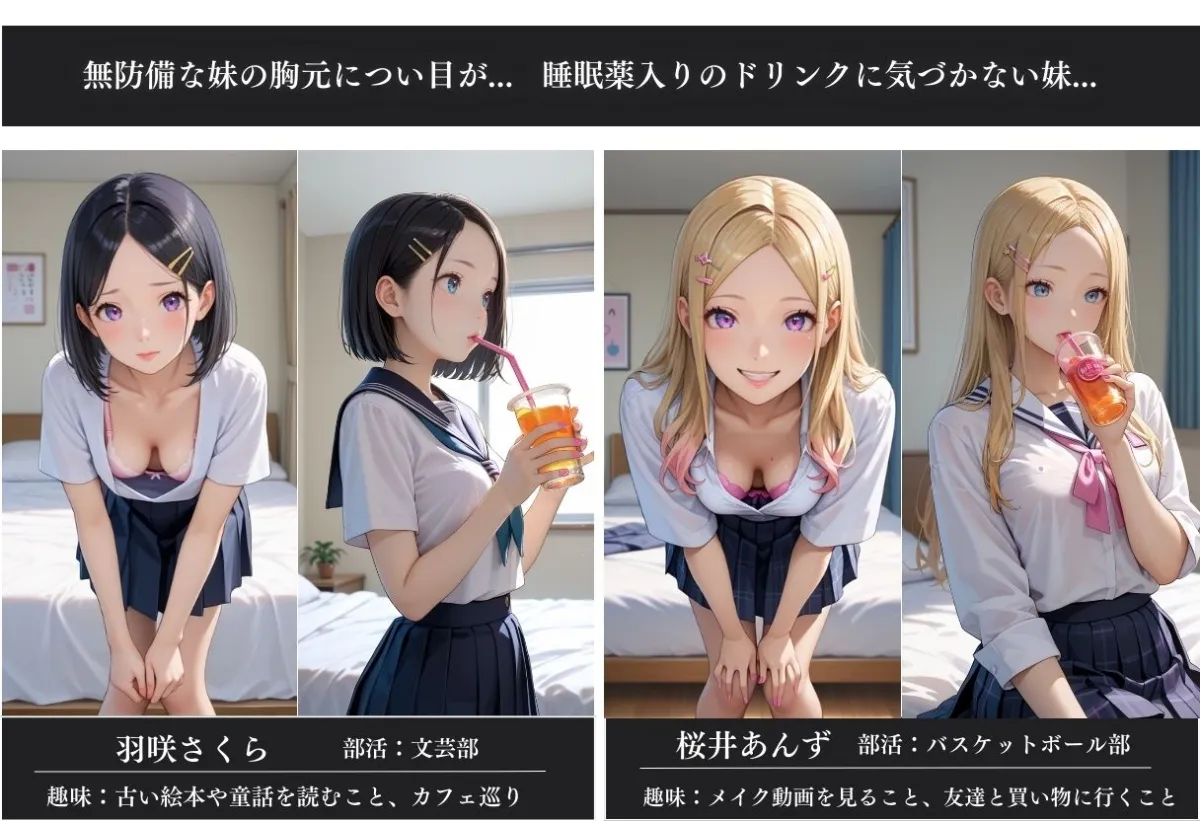 睡眠薬で眠らせた妹