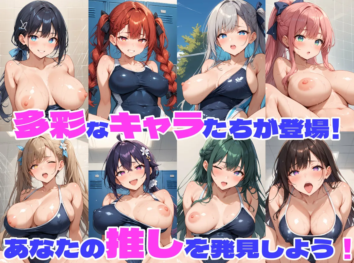 性育学園No.12〜爆乳スク水編〜爆乳JKとスクール水着でやりたい放題！【CG500枚】