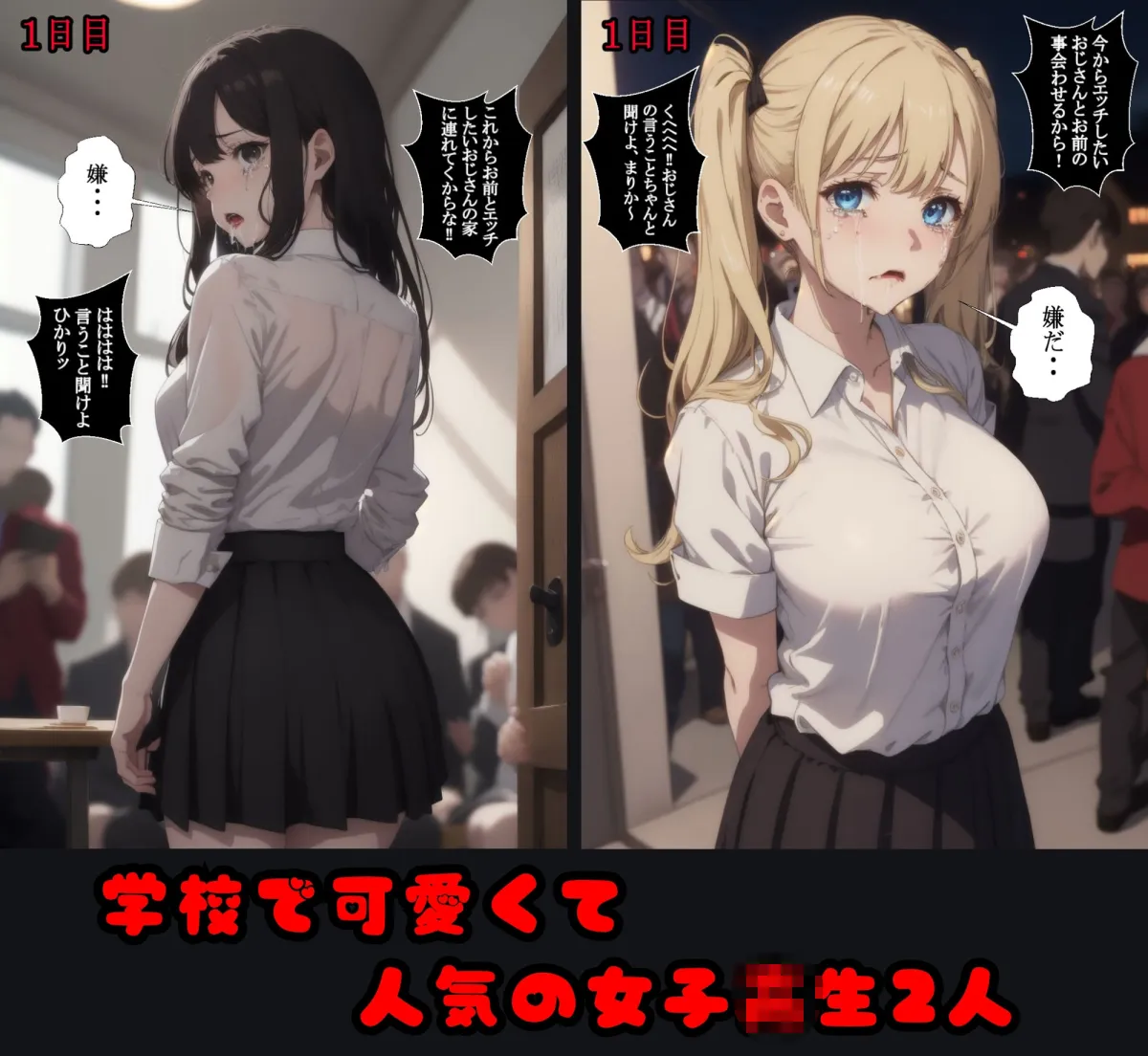 お前ら俺らの肉便器  レイプ学園  おじさん達の欲望のままに