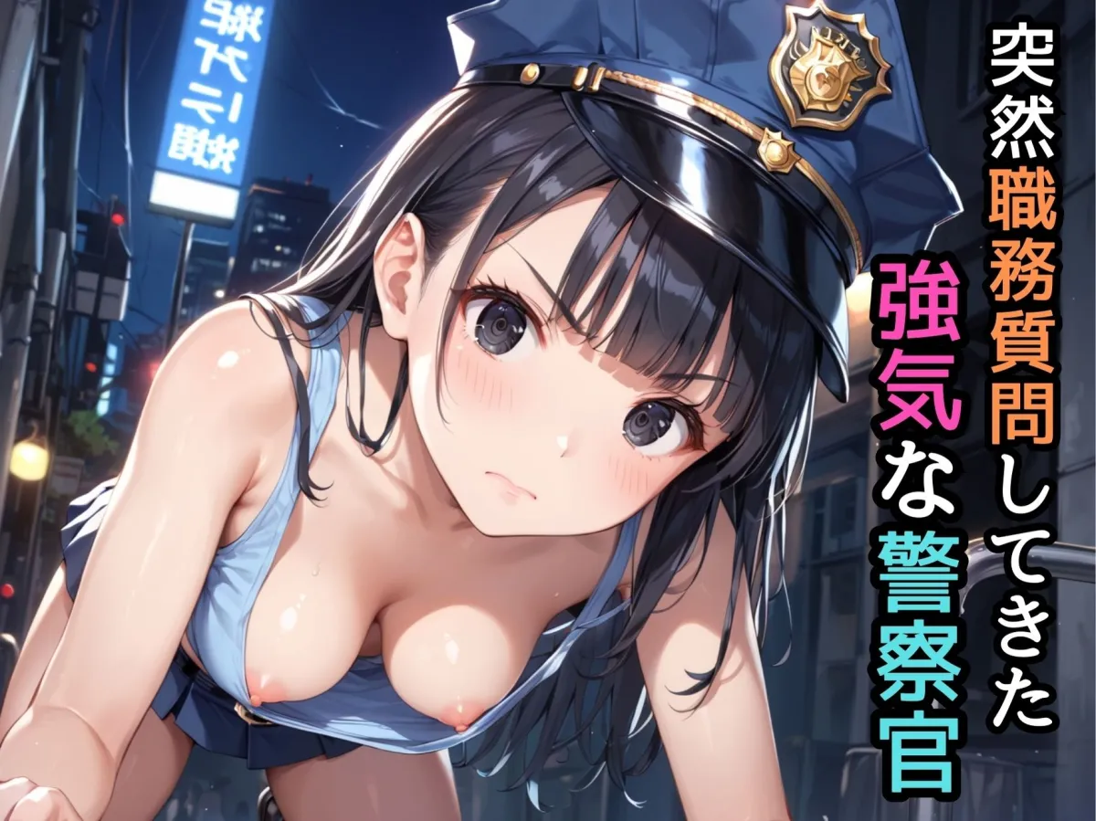 【ねぇ、どこ見てんの？】職質をしてきた巨乳警察官の胸元が無防備すぎて、ちんちんイライラ大暴走
