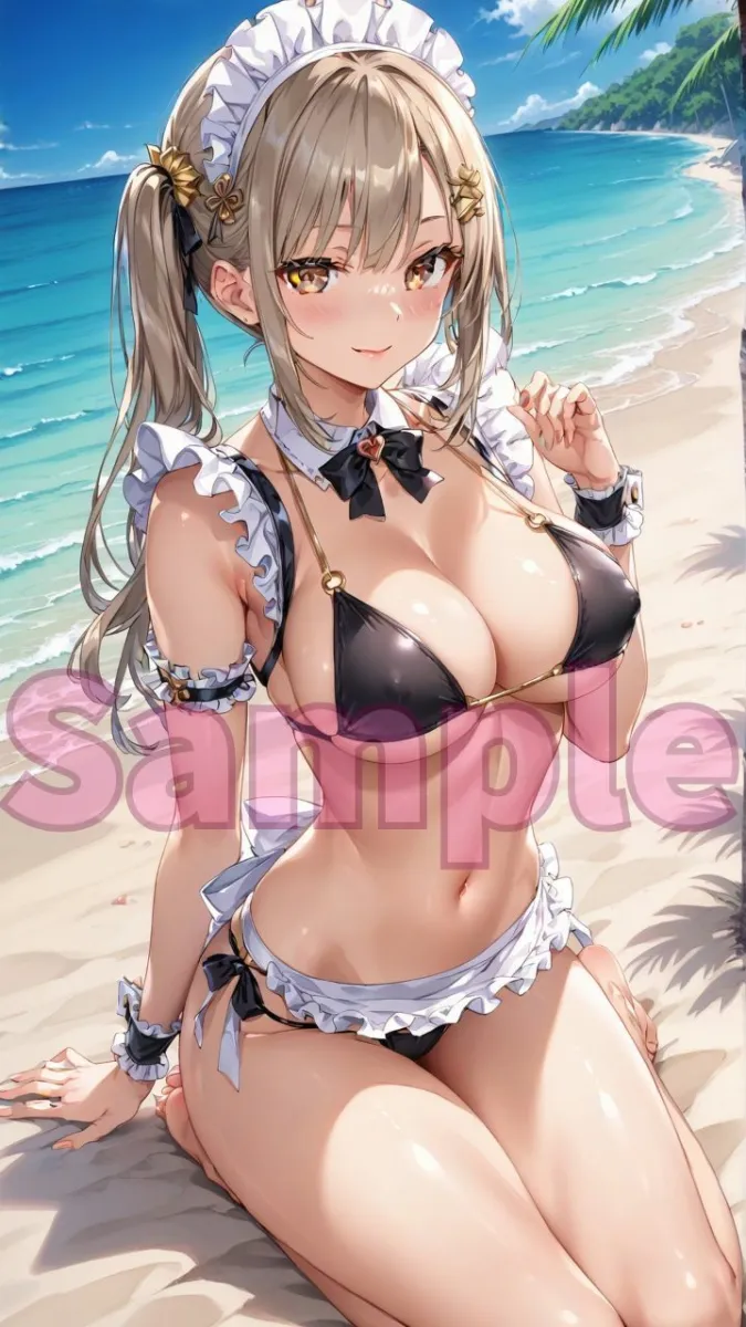 夏だ！海だ！堕天使水着エロメイド達とビーチで乱交バカンス！パート5