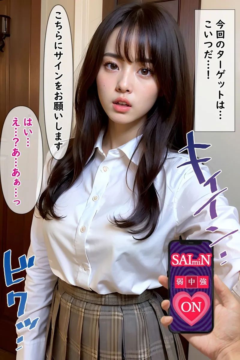 【R18着替えベスト100】催眠宅配便2:留守番中のJK編