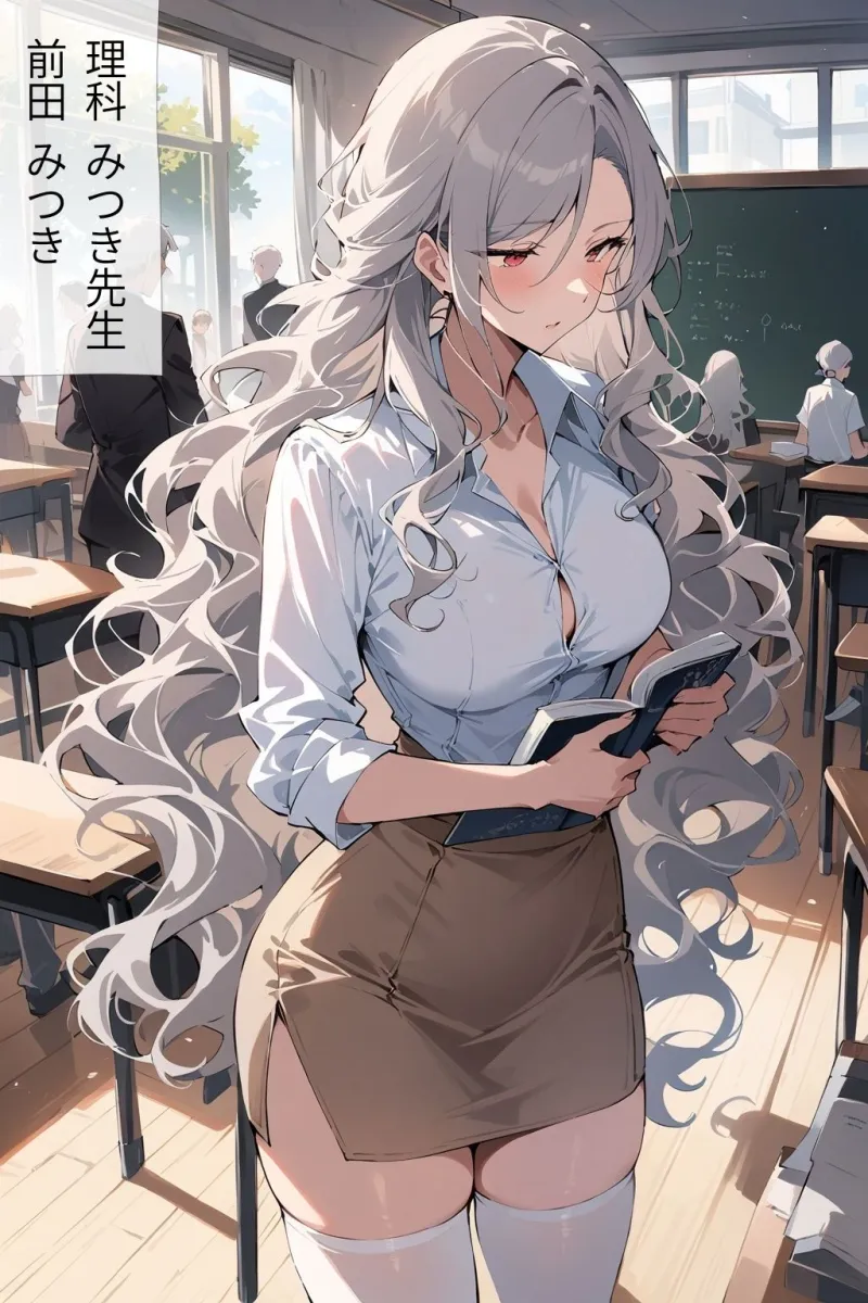 60キャラ タイトスカート女教師 即オチ2コマ