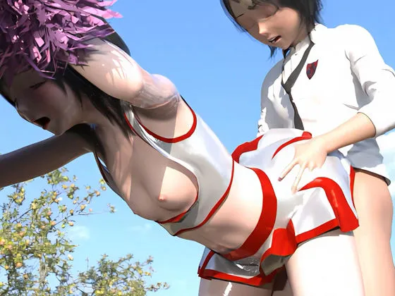 チア貧乳JKの野外潮吹きバック