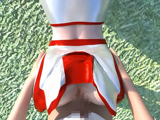 チア貧乳JKの野外潮吹きバック