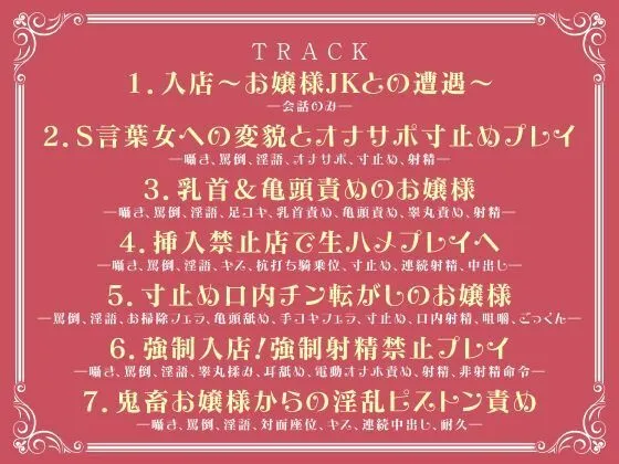 JKしかいない風俗店〜お嬢様JKは女性優位の男責め〜