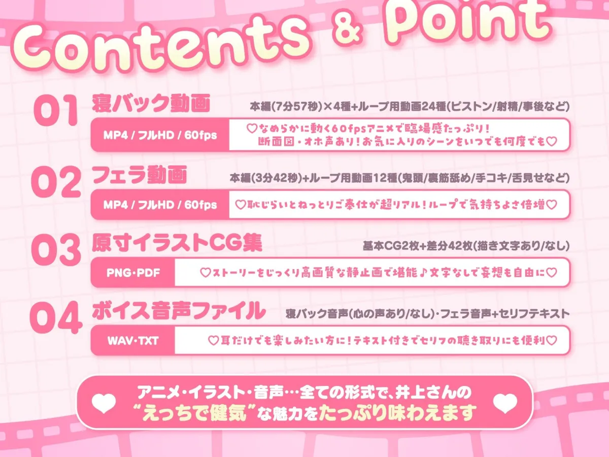 【Live2D×フルボイスアニメ】真面目でどスケベな井上さんのめっちゃえっちなうごイラ〜ゴムあり→快楽堕ち生中出し＆唾液たっぷりフェラでご奉仕〜【断面図あり】
