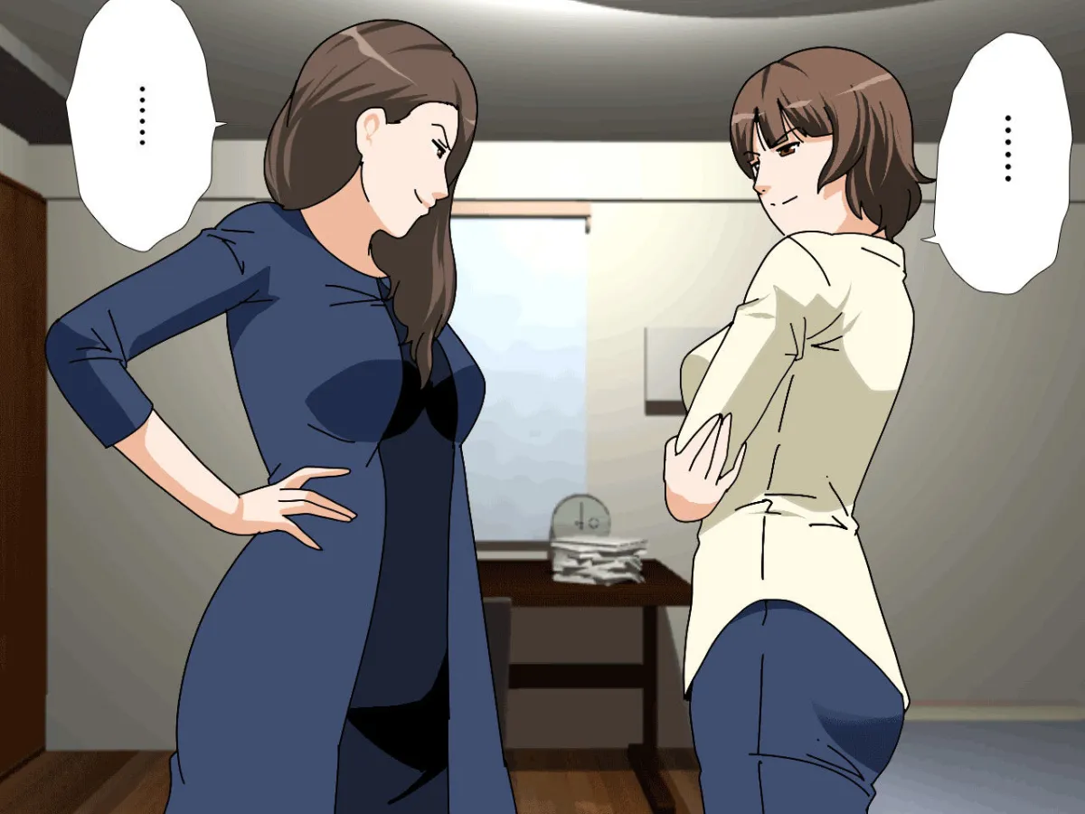 杜戸先生と苫田ママをレズらせて3Pしてみた夜-と…その後の話