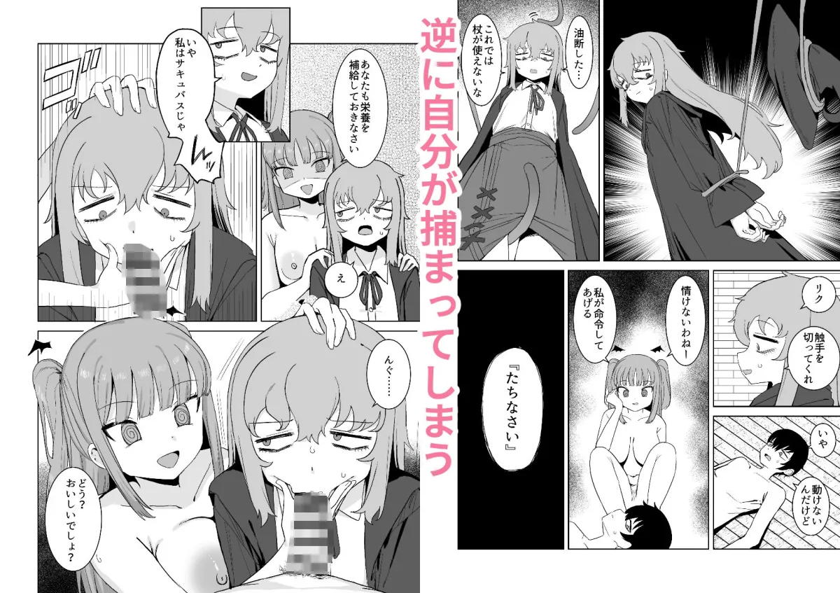 サキュバスが混乱している間に