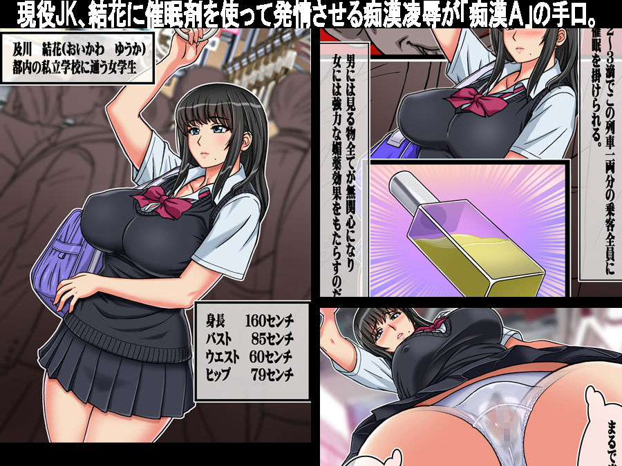 陵辱種付け痴漢電車 ●●処女を満員電車で嬲る